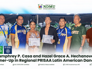 Jazz Humphrey P. Casa and Hazel Grace A. Hechanova Claim 1st Runner-Up in Regional PRISAA Latin American Dancesport