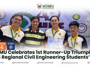 NDMU Celebrates 1st Runner-Up Triumph at 2025 Regional Civil Engineering Students’ Quiz