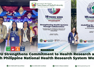 NDMU Strengthens Commitment to Health Research at the 19th Philippine National Health Research System Week.