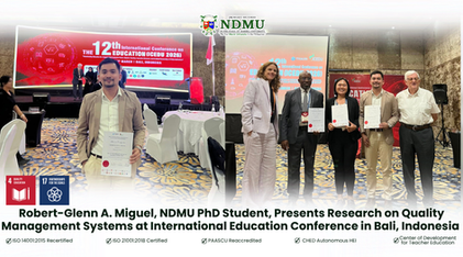 Robert-Glenn A. Miguel, NDMU PhD Student, Presents Research on Quality Management Systems at International Education Conference in Bali
