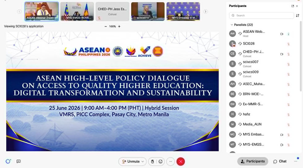 NDMU Selected Among Region XII’s 15 Official Delegates to ASEAN High-Level Policy Dialogue on Digital Transformation and Sustainability