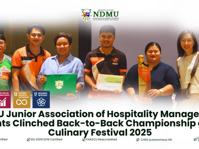 NDMU Junior Association of Hospitality Management Students Clinched Back-to-Back Championship at MAC Culinary Festival 2025