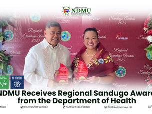 NDMU Receives Regional Sandugo Award from the Department of Health