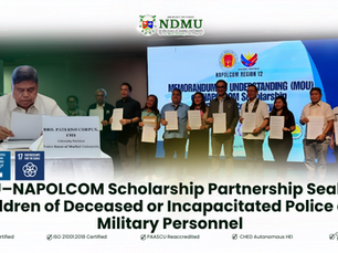 NDMU–NAPOLCOM Scholarship Partnership Sealed for Children of Deceased or Incapacitated Police and Military Personnel