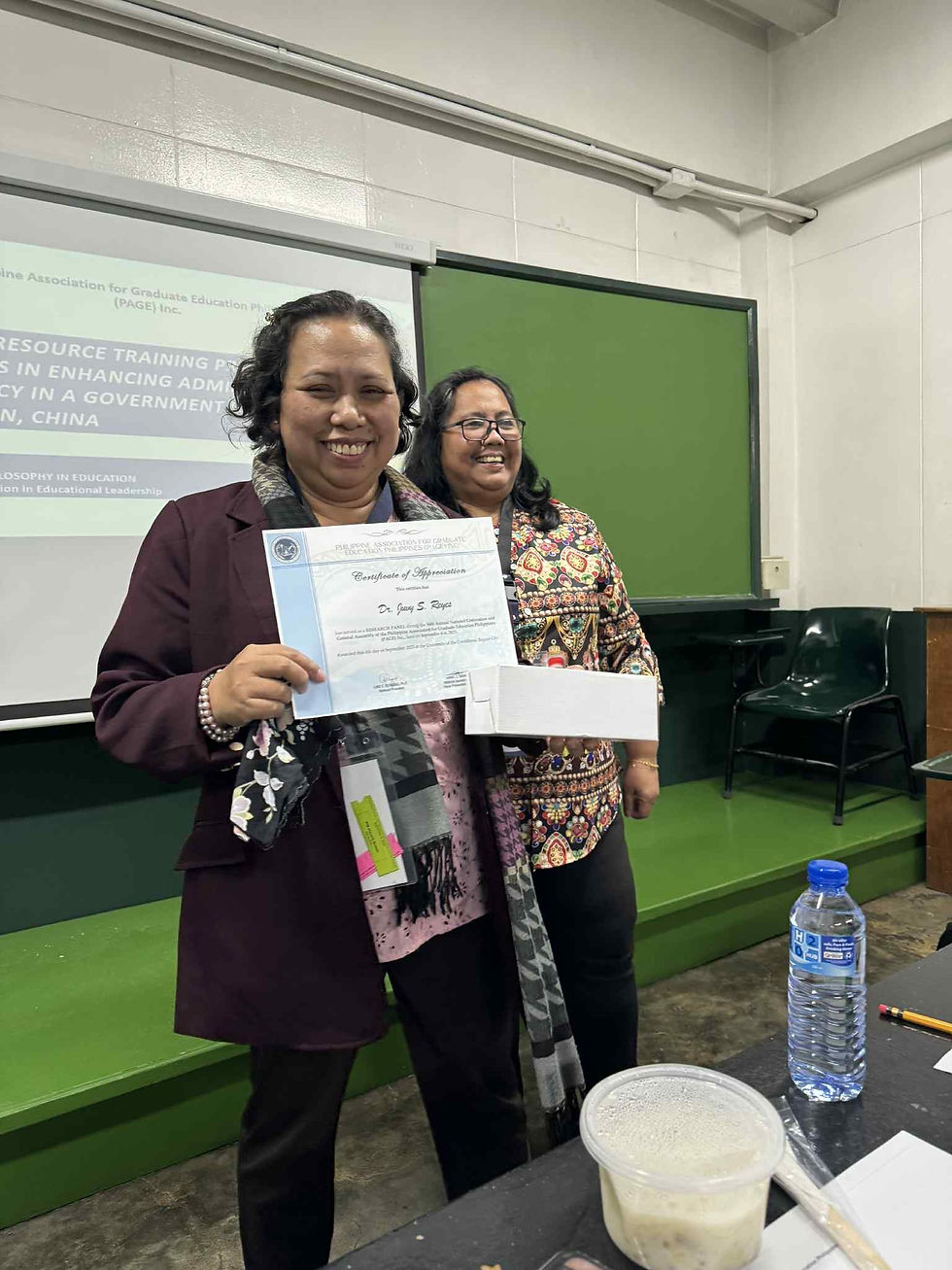 Dr. Juvy S. Reyes serving as a research panelist during the 56th PAGE National Convention.