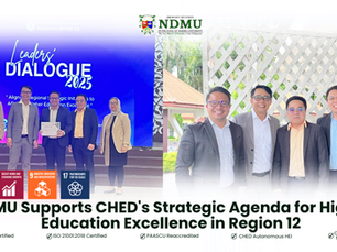 NDMU Supports CHED's Strategic Agenda for Higher Education Excellence in Region 12