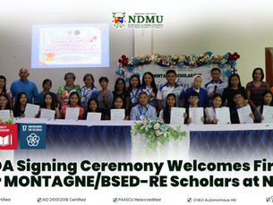 MOA Signing Ceremony Welcomes First-Year MONTAGNE/BSED-RE Scholars at NDMU