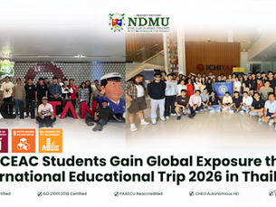 NDMU CEAC Students Gain Global Exposure through International Educational Trip 2026 in Thailand