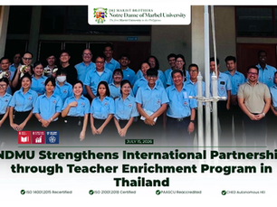 NDMU Strengthens International Partnership through Teacher Enrichment Program in Thailand