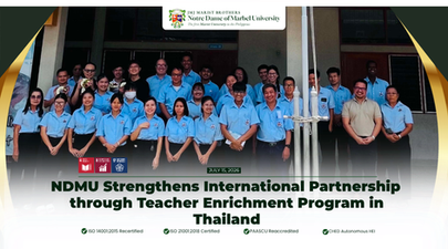 NDMU Strengthens International Partnership through Teacher Enrichment Program in Thailand
