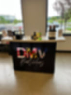 L-Shaped Mobile Bar Rental