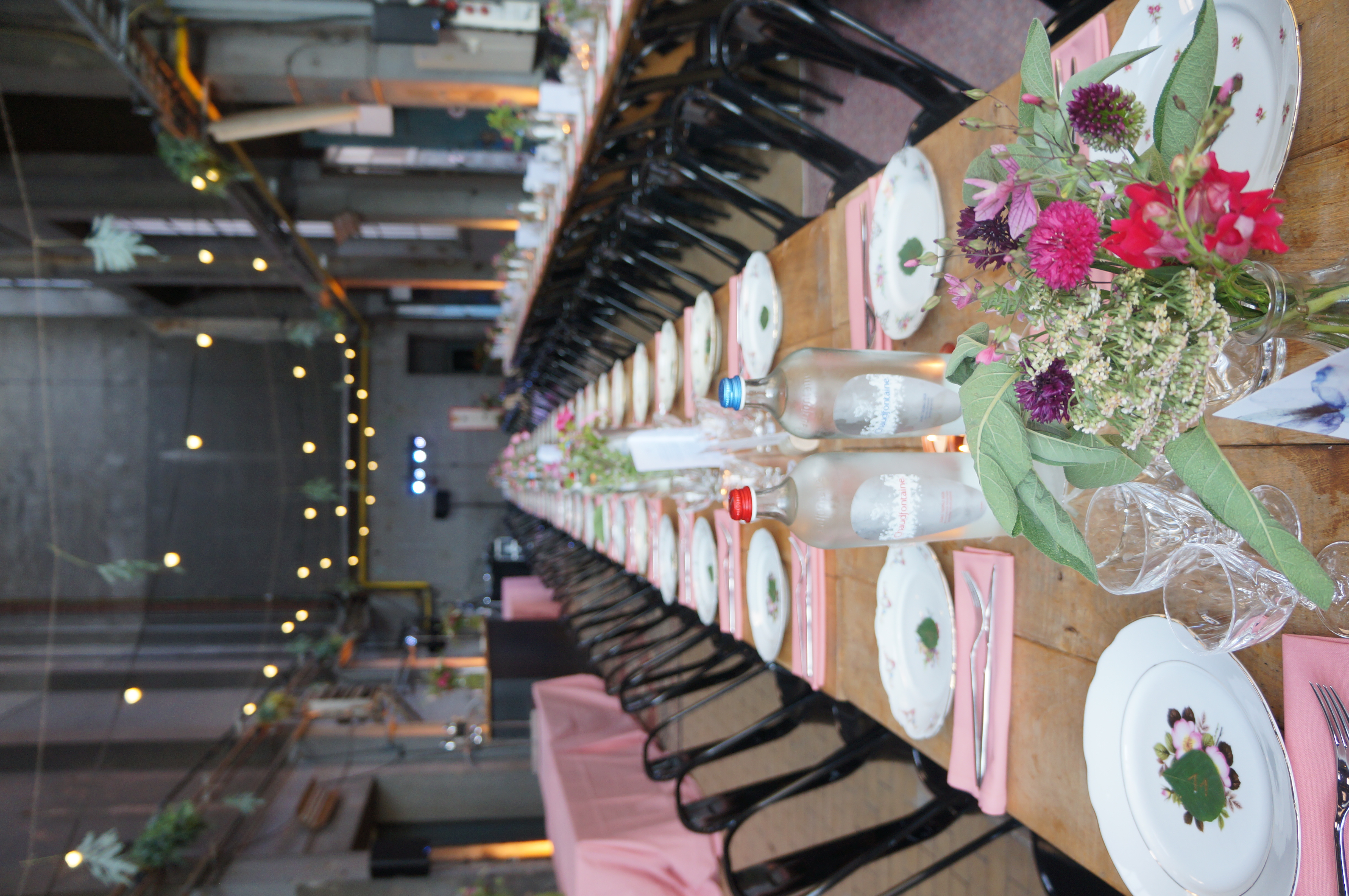 Industrial Wedding Dinner