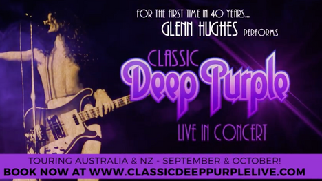 GLENN HUGHES: Performs Classic Deep Purple Live! Australian Tour Sept 2017