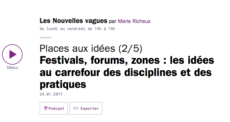 France culture // Marie Richeux