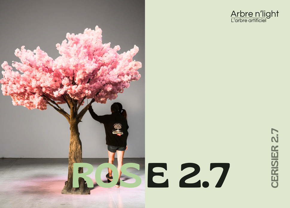 un arbre artificiel Cerisier rose ou blanc pour événementiel à Genève