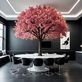 Arbre artificiel Ficus blanc & noir location vente évènementiel agencement espace professionnel restaurant d entreprise cafétéria