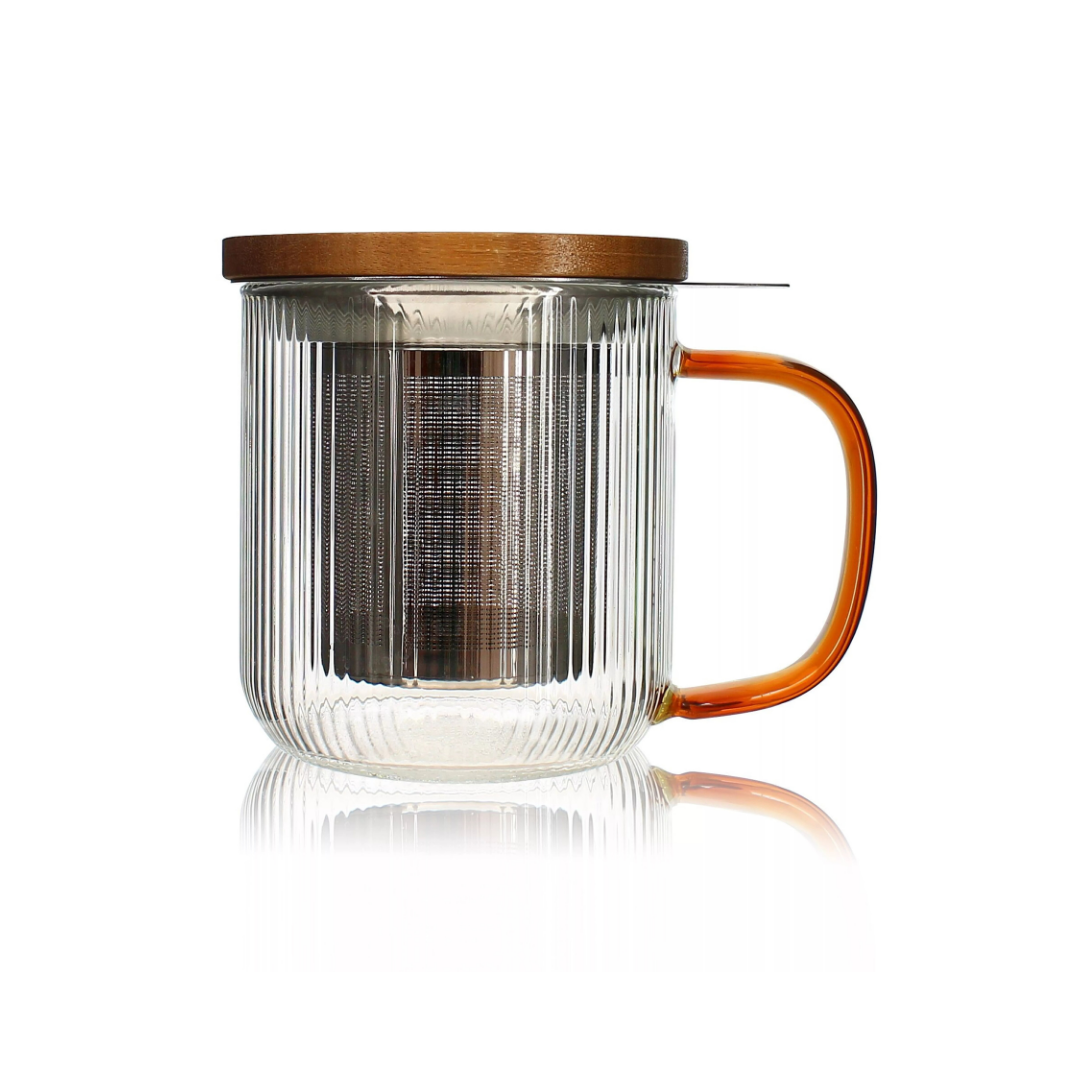 Tisanière en verre - Ambre - 30cl