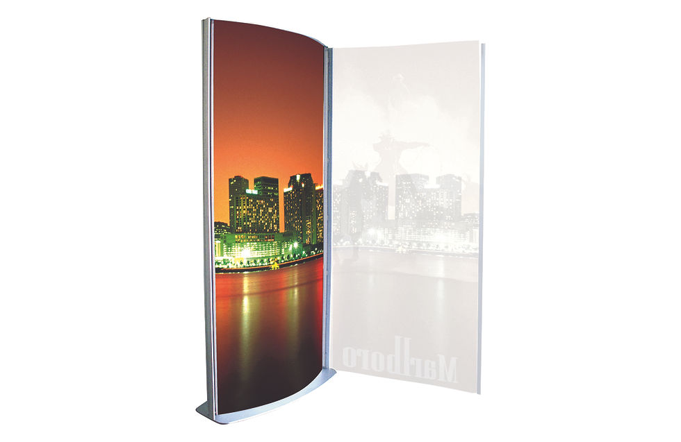 Thumbnail: Totem Elipse Lighstand 80x170cm Double Sided