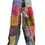 Thumbnail: Patchwork Cotton  Front Pocket Pocket Trousers