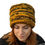 Thumbnail: Women's Ribbed "Mustard Tiger" Beanie Wool Hat