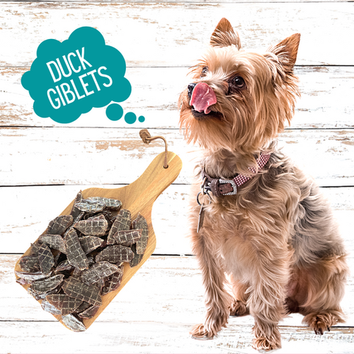 Yum Yum's Duck Giblet Jerky Bites Dog Treats By Australian Carnivore
