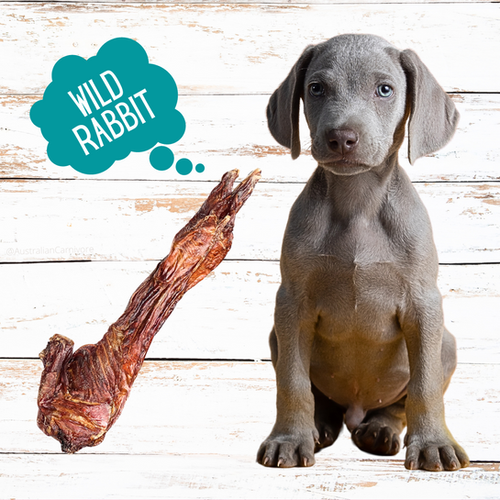 Yum Yum's Dehydrated Wild Rabbit Dog Chews | By Australian Carnivore