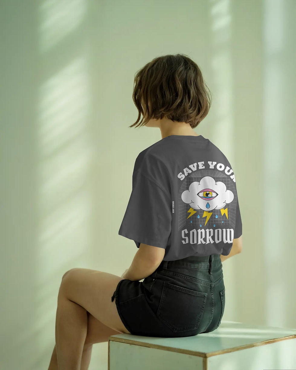 Thumbnail: Save Your Sorrow Oversized T-shirt