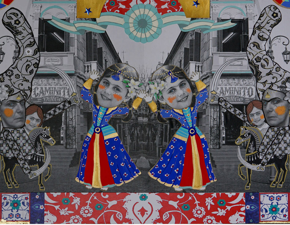 Jazmin-Sasky-detail-of-a-Collage-on-paper-about-her-childhood-in-argentina