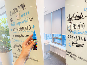 Lettering em Ação Corporativa: Semana do Cliente Zurich Seguros 