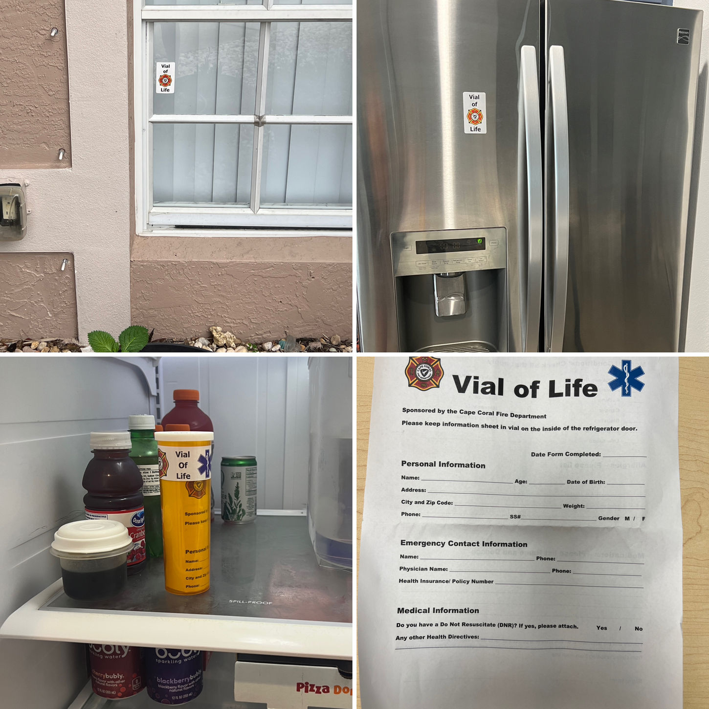 Vial of Life Placement