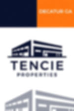 Tencie Properties logo with building icon and Decatur GA