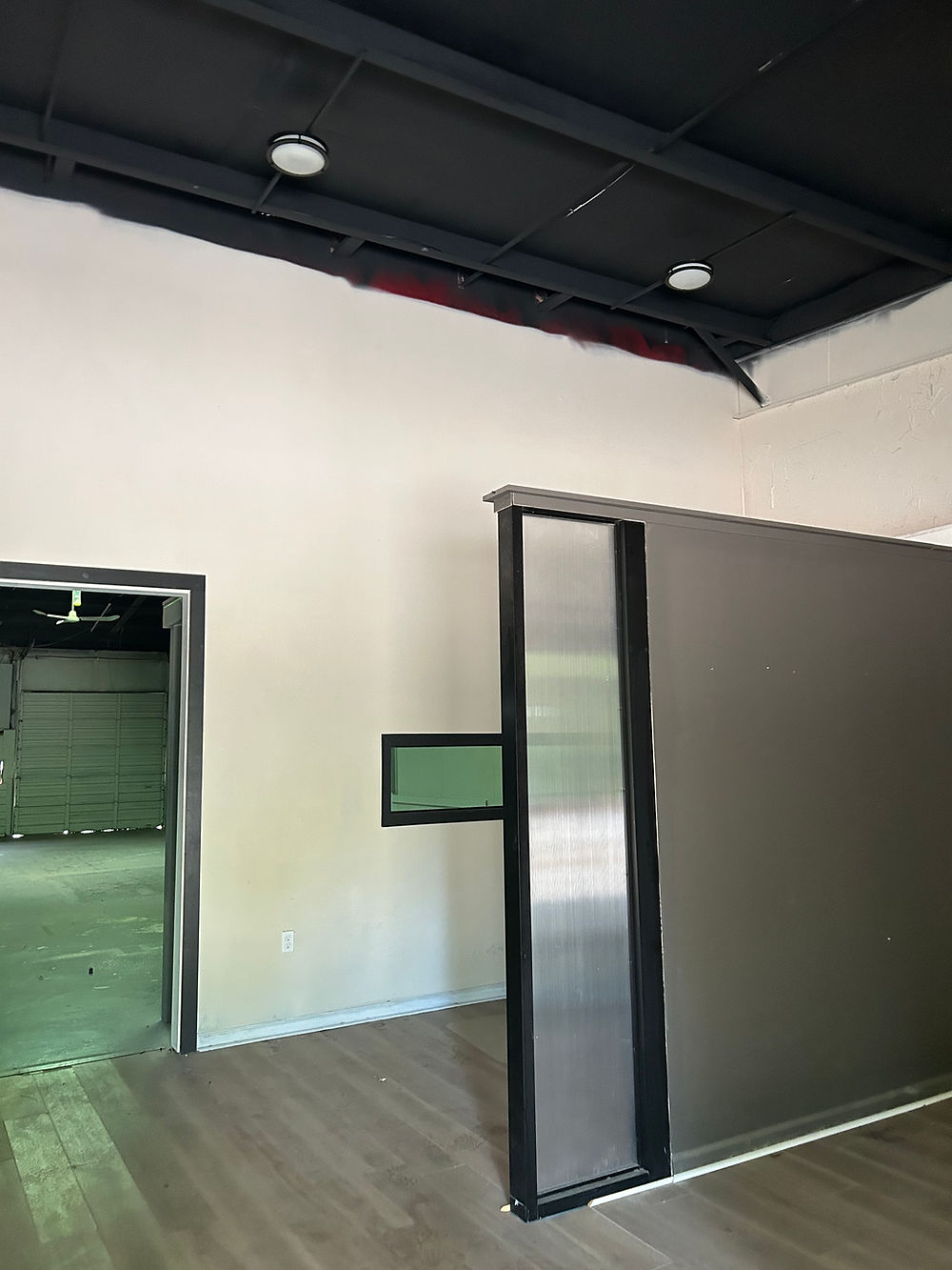 Empty retail office space with partition, Decatur GA