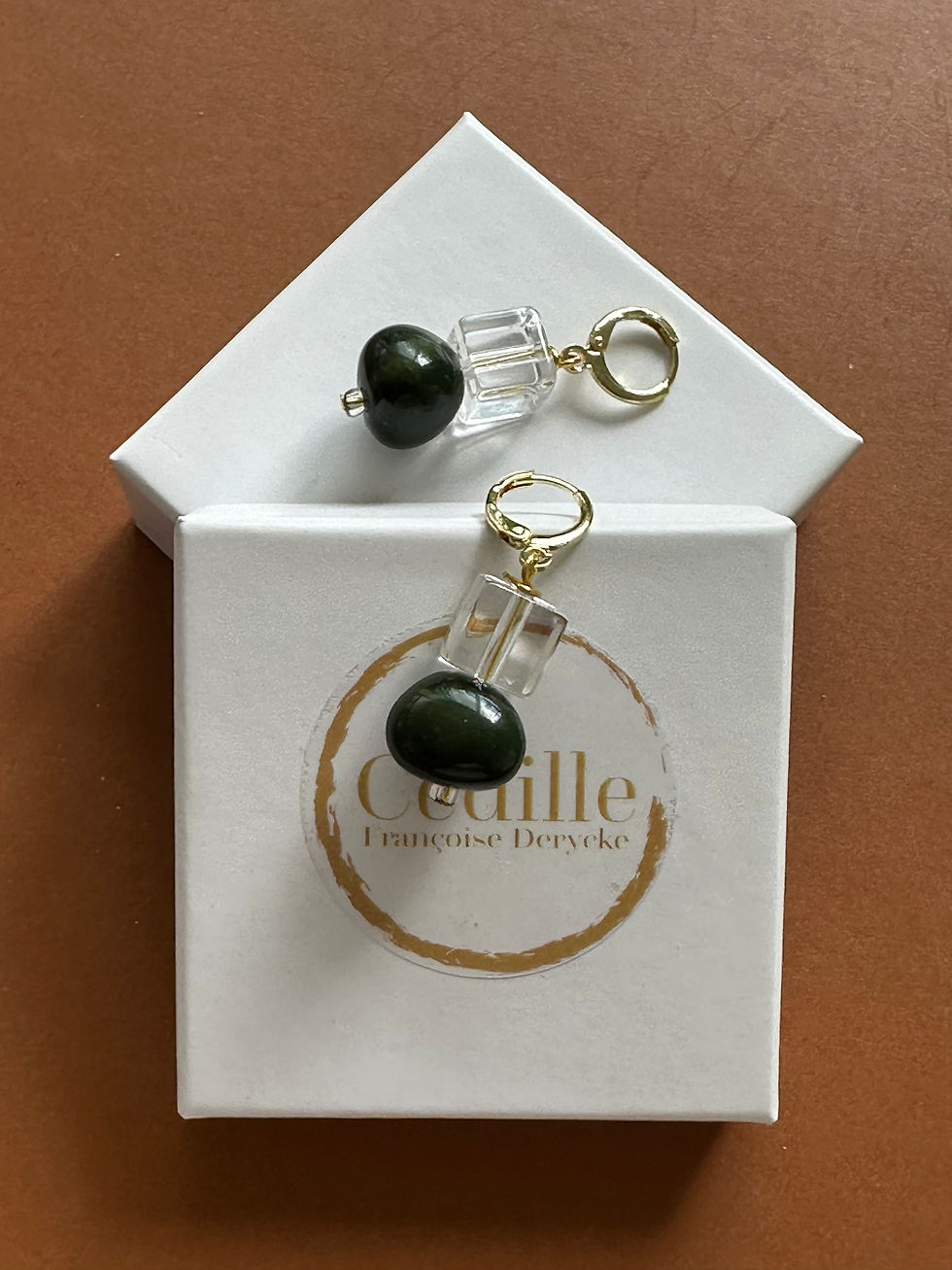 Thumbnail: Oorbellen Verde Botella 
