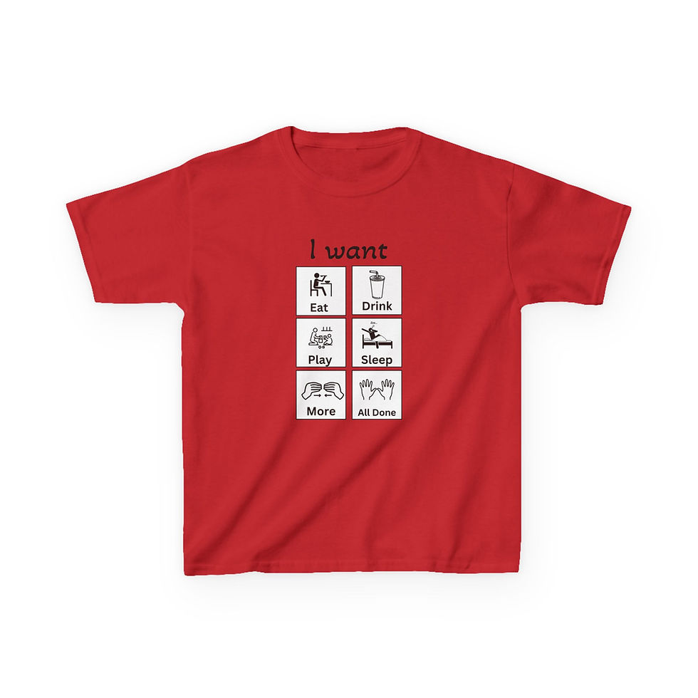 Thumbnail: Kids Graphic Tee - I Want T-Shirt, Playful Kids Shirt, 