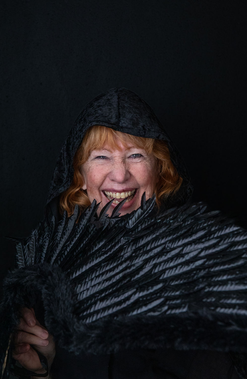 Portrait of a woman in black