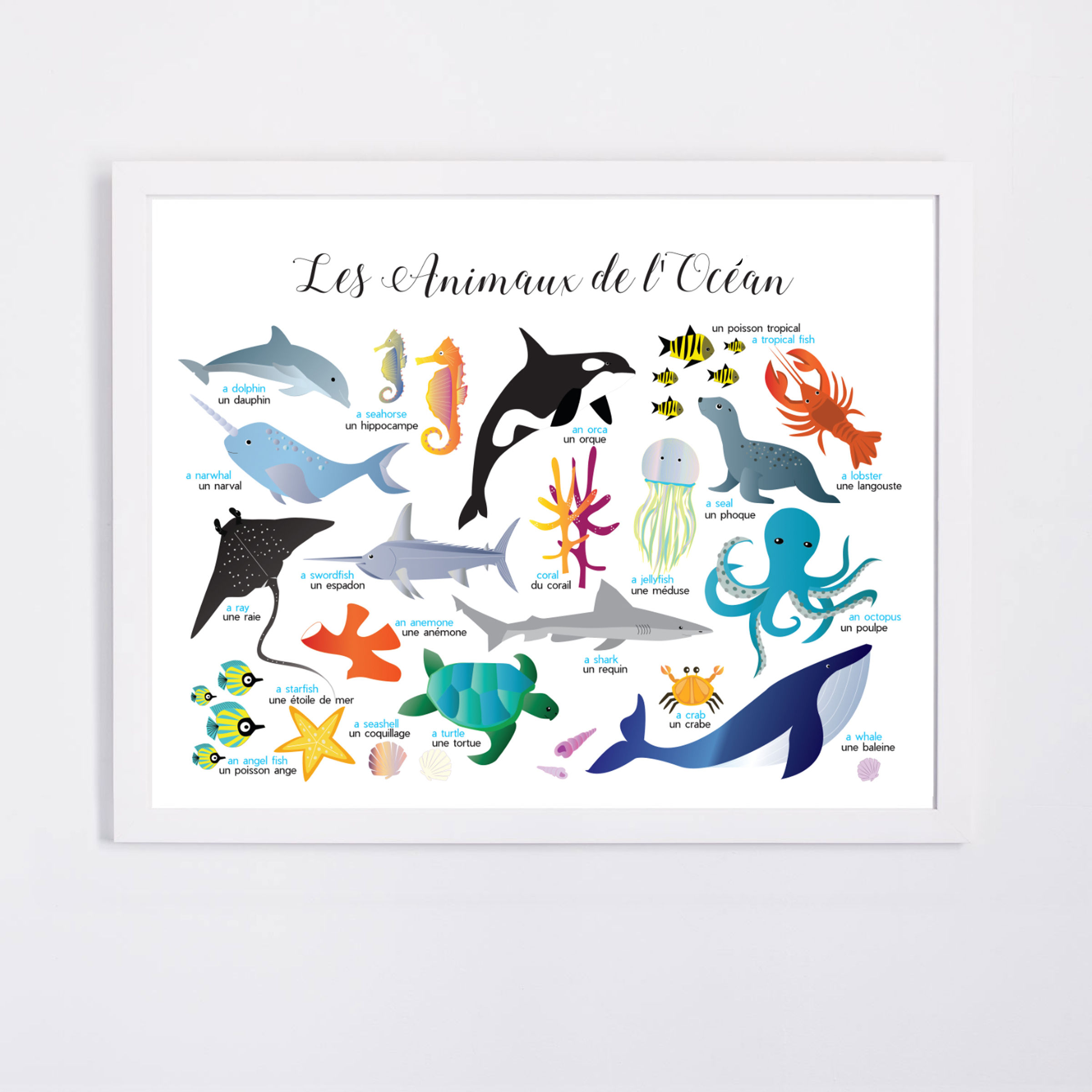 Ocean Animals Poster