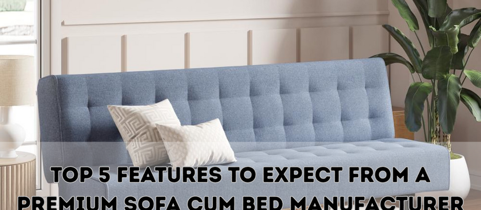 Top 5 Features to Expect from a Premium Sofa Cum Bed Manufacturer