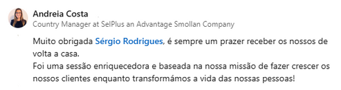 Feedback Ana Cristina Monteiro Selplus