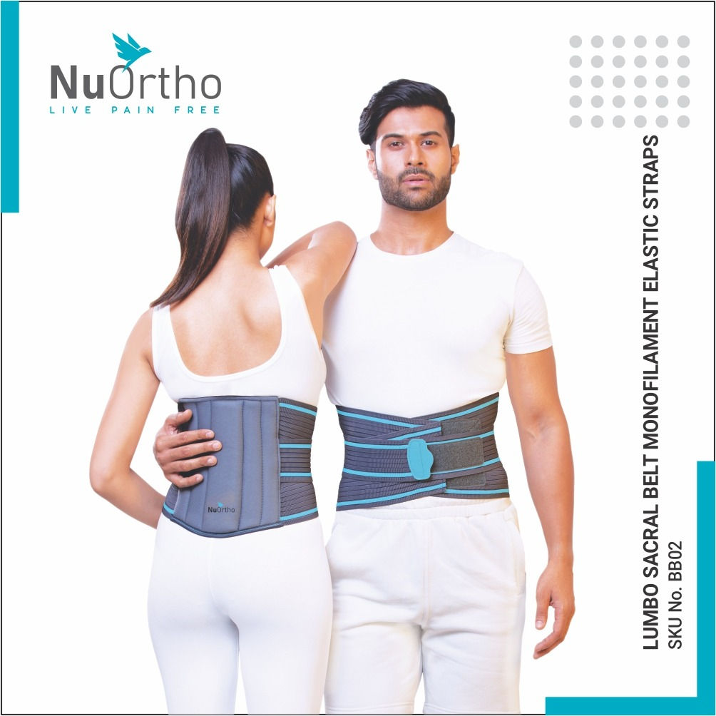 BB02 LUMBO SACRAL BELT MONOFILAMENT ELASTIC STRAPS