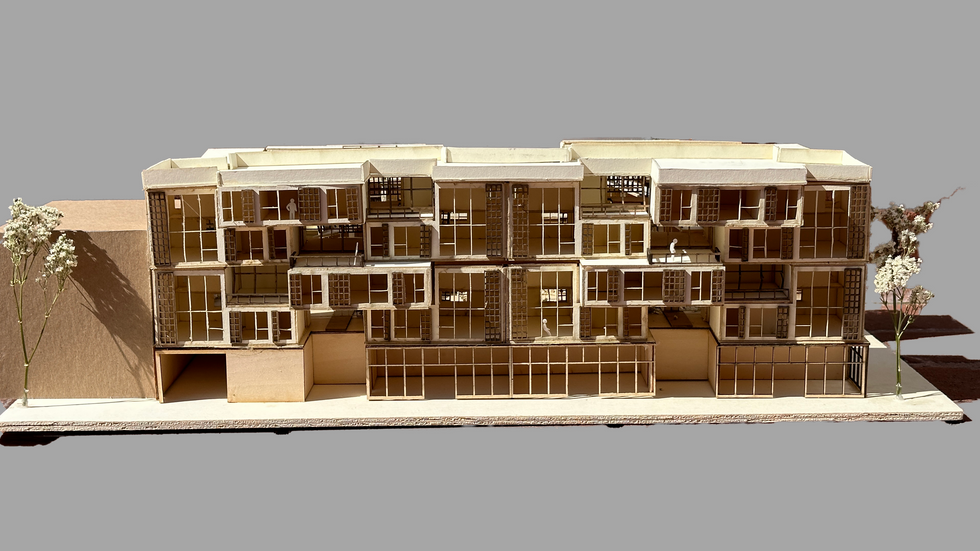 1/16"=1' Final Model Front Elevation