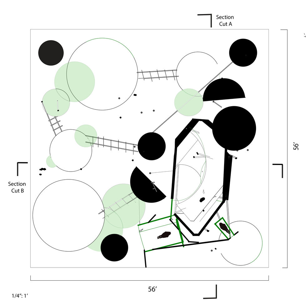 Stereotomic Object and Ground Plan