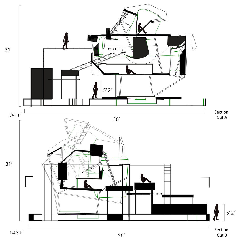Stereotomic Object and Ground Sections