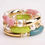 Thumbnail: Vintage Bamboo Resin with Pearls Elastic Bangles