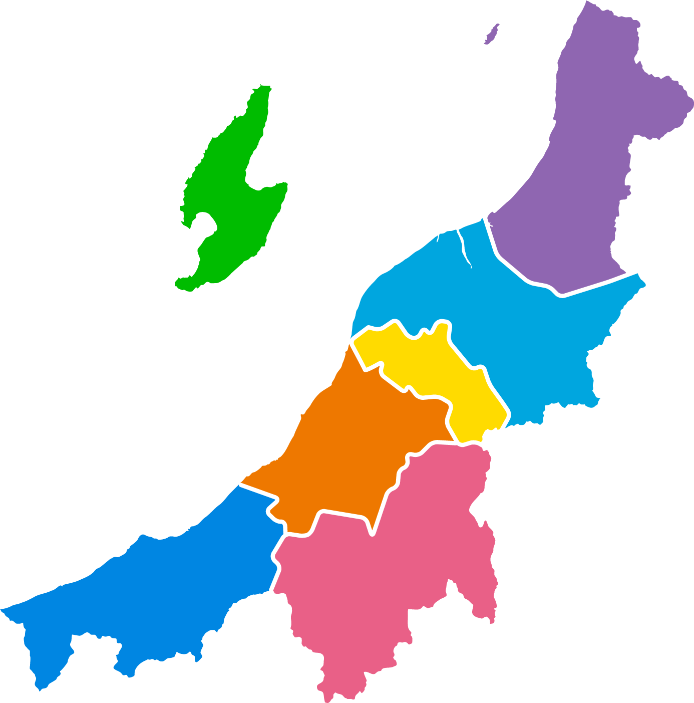 7つの医療圏MAP にいがた健康寿命