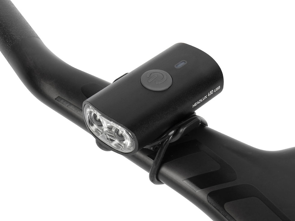 Thumbnail: ไฟหน้าจักรยาน HEADLUX 450 USB