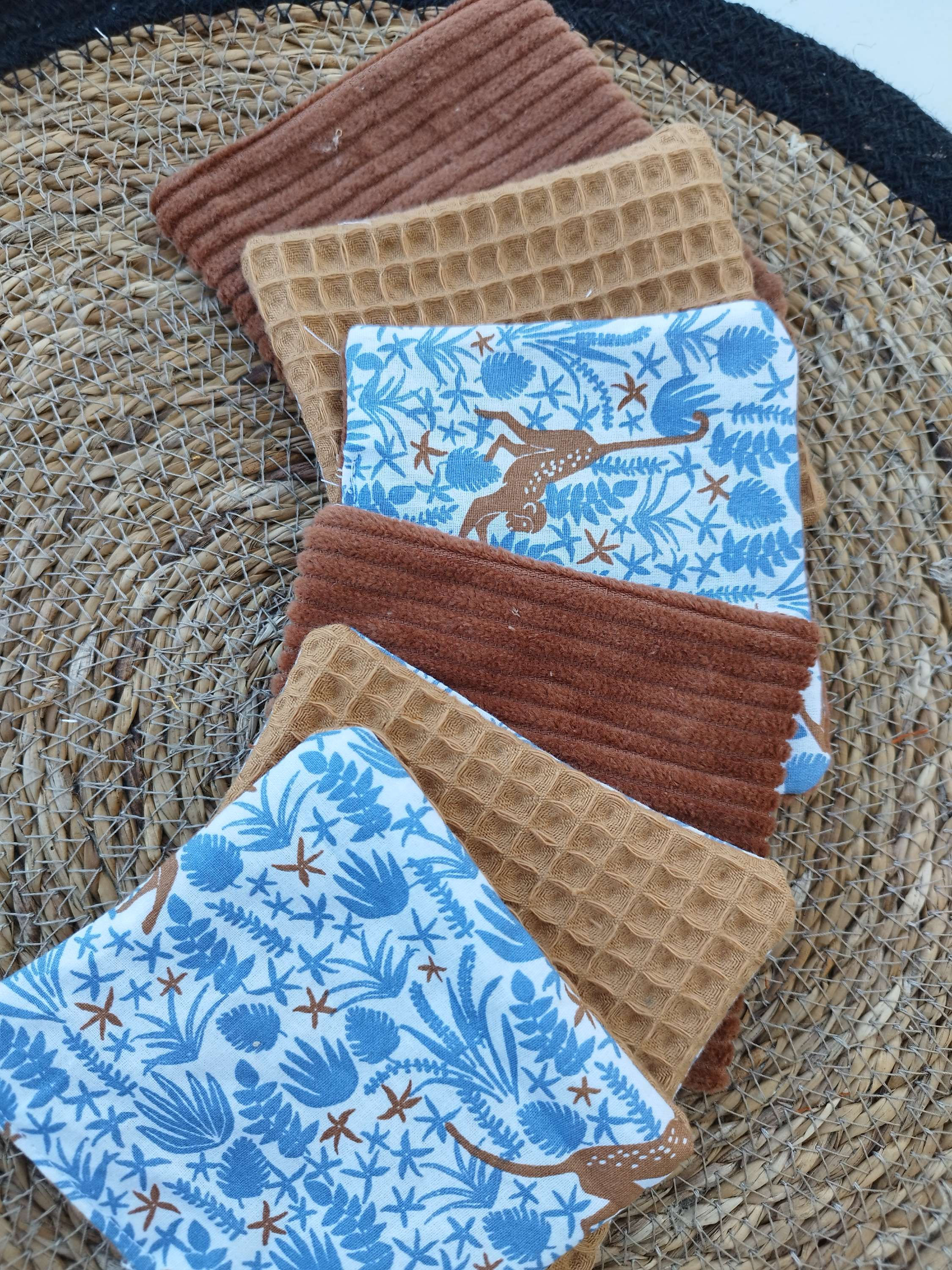 Lot de 6 lingettes jungle 
