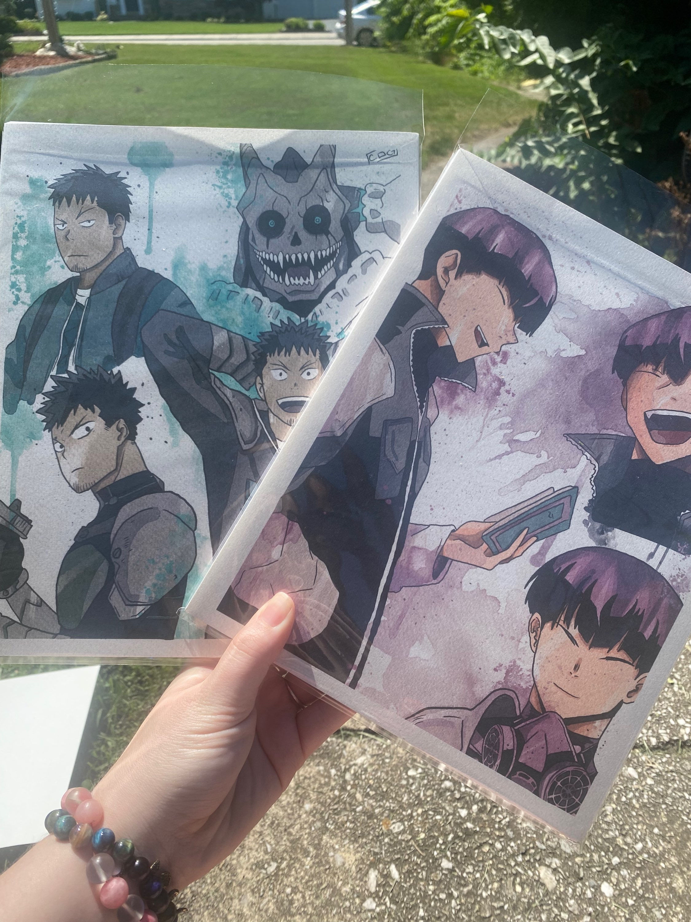Set of TWO watercolor prints!!