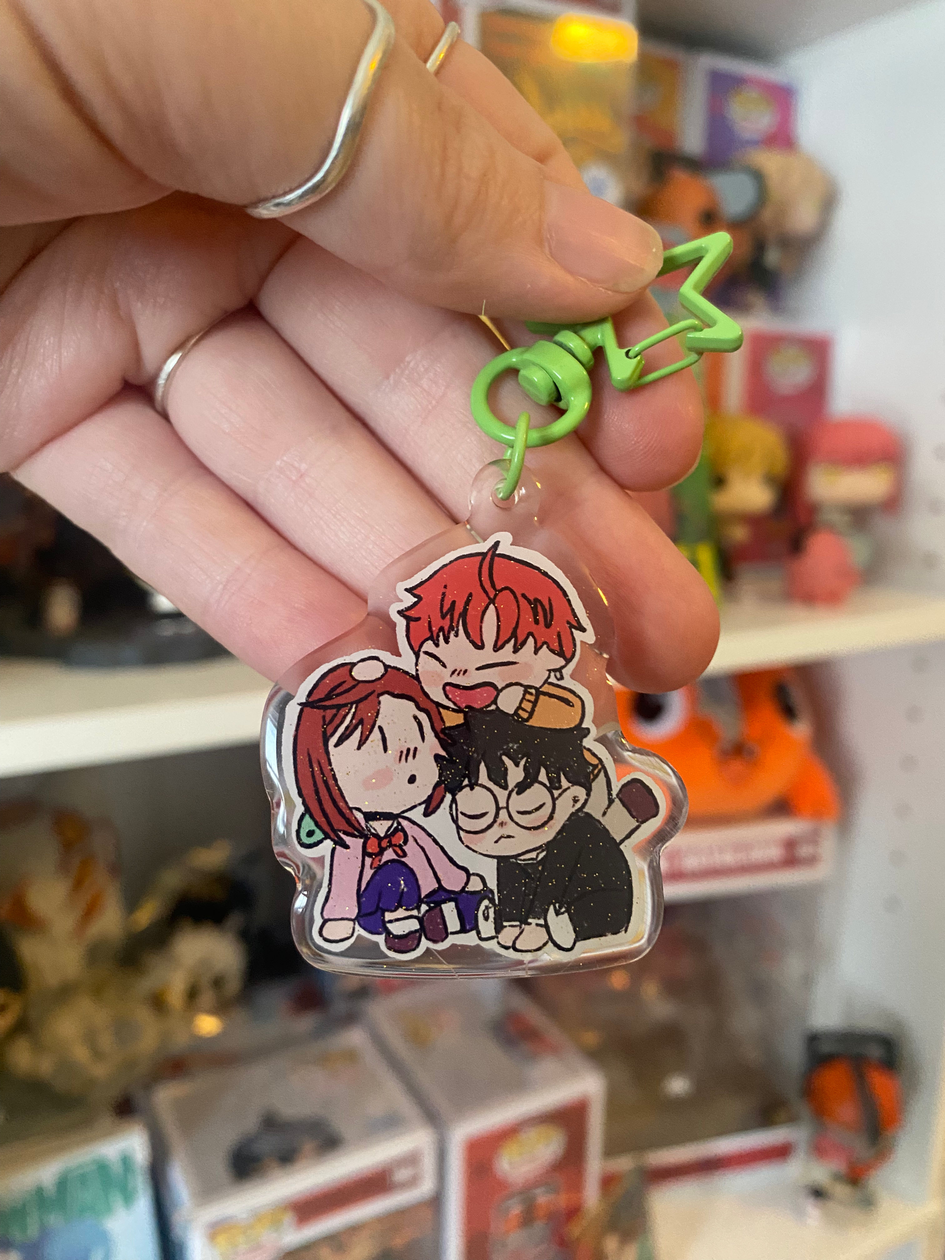 Dan Da Dan Trio Keychain