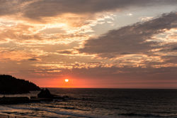 2016年08月24日　夕陽と石ヶ崎