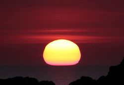 2014年07月25日　夕陽写真